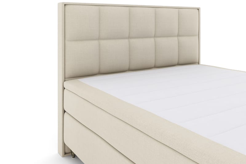 Select No 4 Komplet Sengepakke 180x200 Fast - Beige/Metal V-form - Komplet sengepakke - Kontinentalsenge - Dobbeltsenge