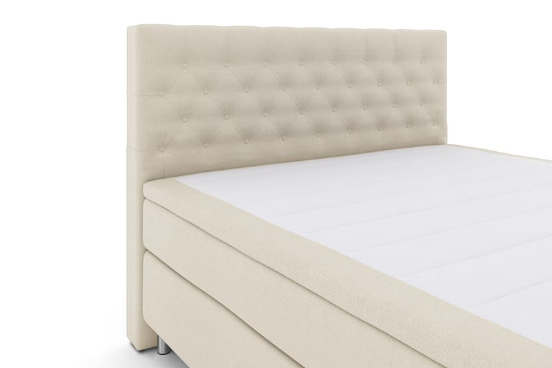 Select No 4 Komplet Sengepakke 180x200 Fast - Beige/Metal - Møbler - Senge - Komplet sengepakke