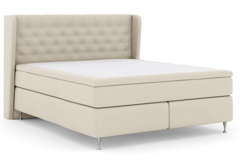 Select No 4 Komplet Sengepakke 180x200 Fast - Beige/Sølv - Komplet sengepakke - Kontinentalsenge - Dobbeltsenge