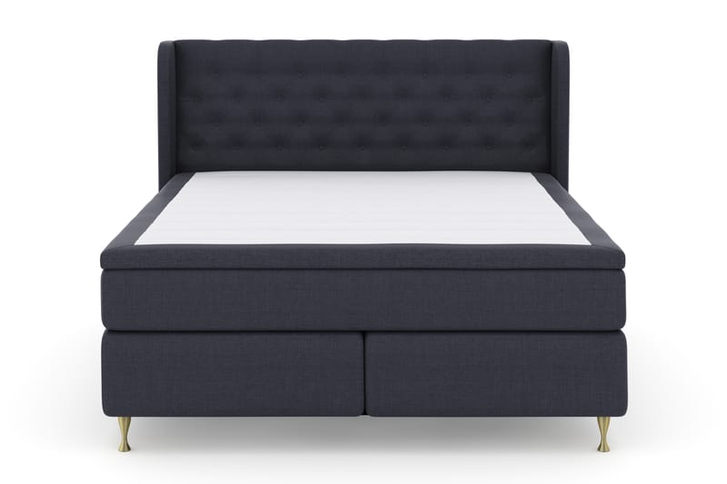 Select No 4 Komplet Sengepakke 180x200 Fast - Blå/Guld - Møbler - Senge - Komplet sengepakke