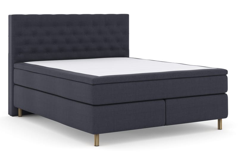 Select No 4 Komplet Sengepakke 180x200 Fast - Blå/Kobber - Møbler - Senge - Kontinentalsenge