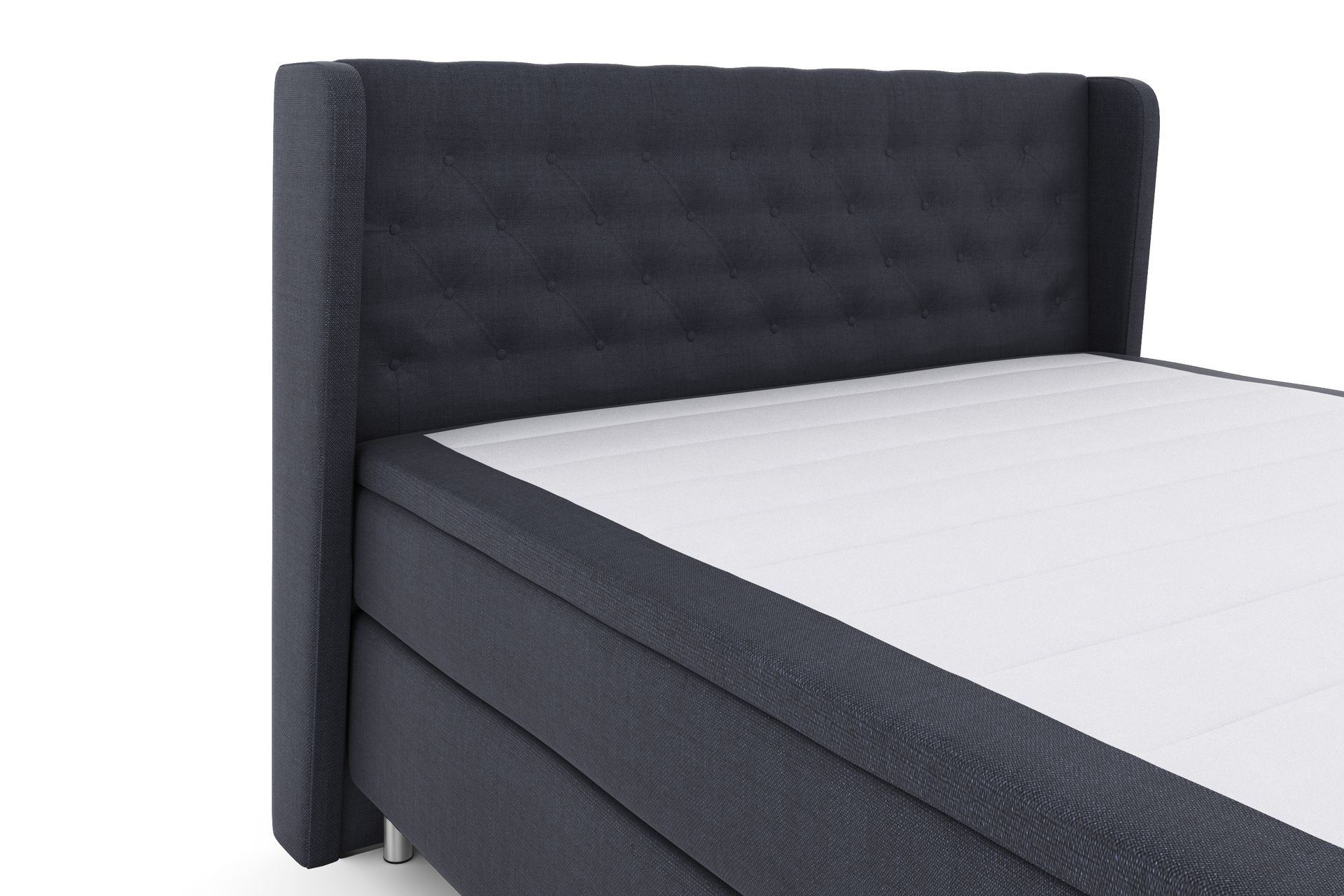 Select No 4 Komplet Sengepakke 180x200 Fast - Blå/Metal - Møbler - Senge - Komplet sengepakke