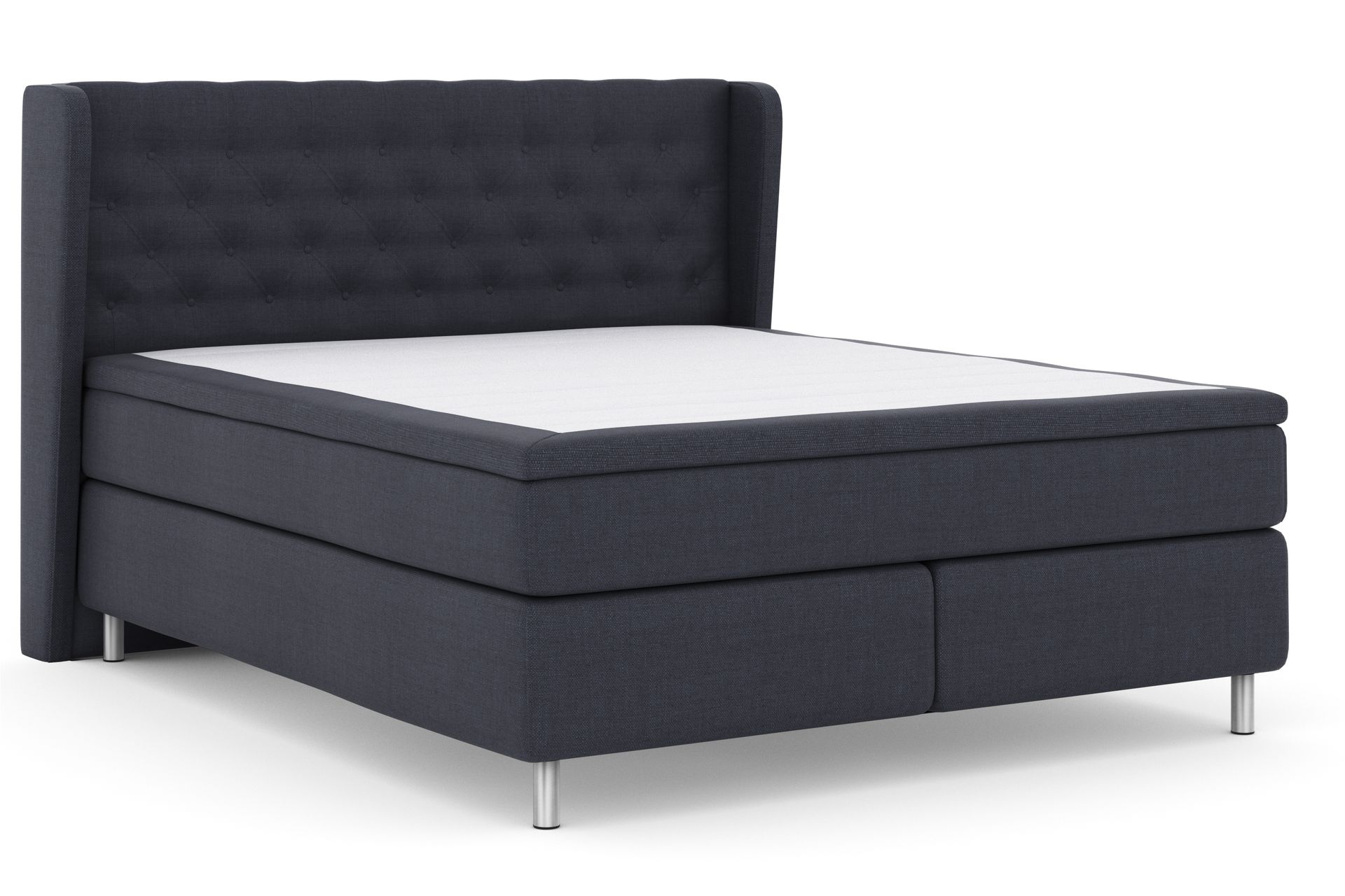 Select No 4 Komplet Sengepakke 180x200 Fast - Blå/Metal - Møbler - Senge - Komplet sengepakke