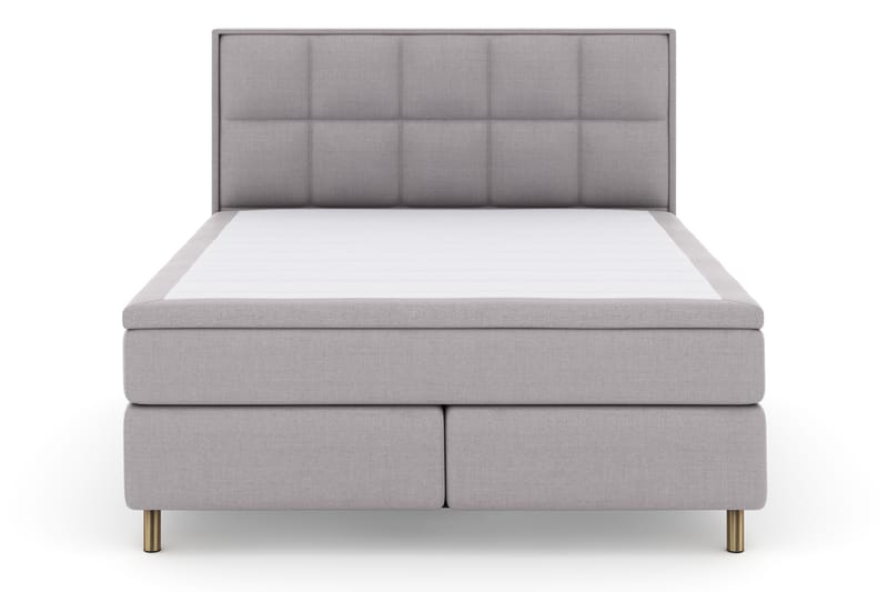 Select No 4 Komplet Sengepakke 180x200 Fast - Lysegrå/Kobber - Møbler - Senge - Kontinentalsenge