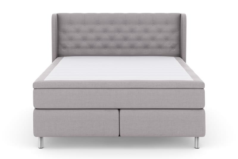 Select No 4 Komplet Sengepakke 180x200 Fast - Lysegrå/Metal - Møbler - Senge - Komplet sengepakke