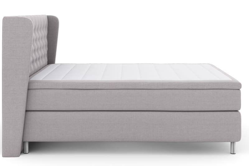 Select No 4 Komplet Sengepakke 180x200 Fast - Lysegrå/Metal - Møbler - Senge - Komplet sengepakke