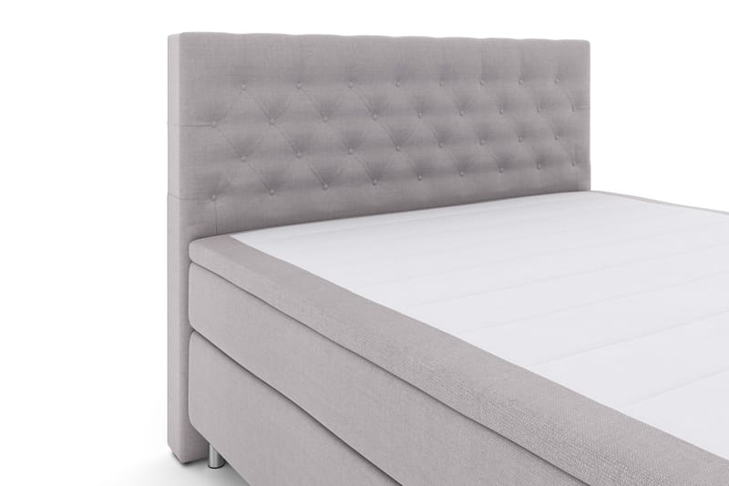Select No 4 Komplet Sengepakke 180x200 Fast - Lysegrå/Metal - Møbler - Senge - Kontinentalsenge