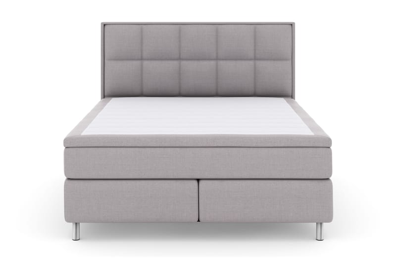 Select No 4 Komplet Sengepakke 180x200 Fast - Lysegrå/Metal - Møbler - Senge - Kontinentalsenge