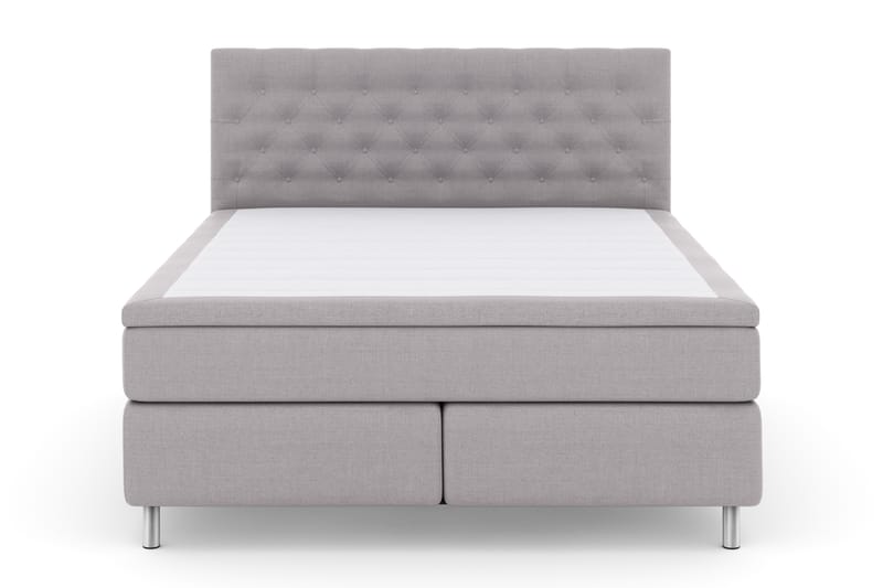 Select No 4 Komplet Sengepakke 180x200 Fast - Lysegrå/Metal - Møbler - Senge - Kontinentalsenge