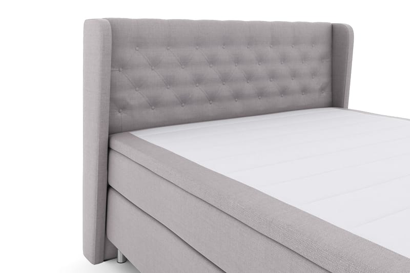 Select No 4 Komplet Sengepakke 180x200 Fast - Lysegrå/Metal - Møbler - Senge - Komplet sengepakke