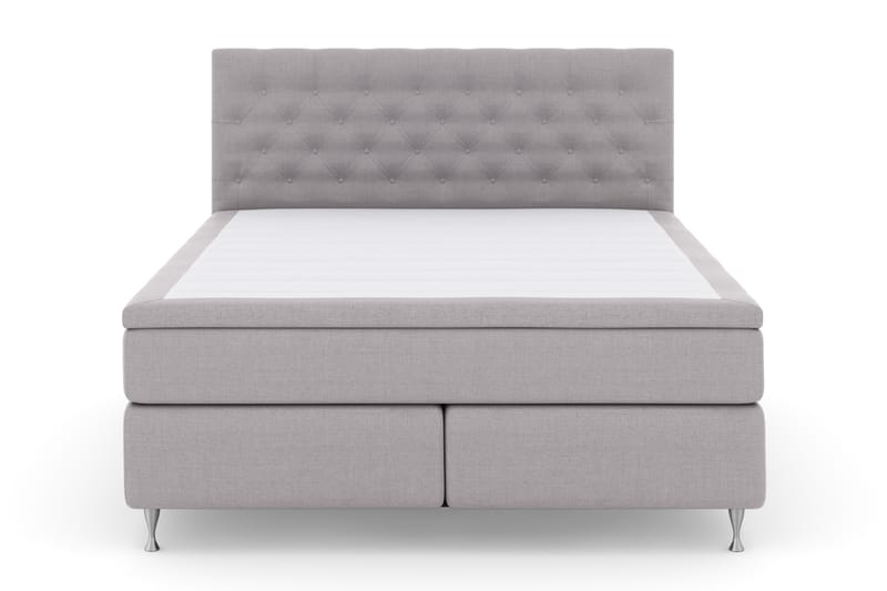 Select No 4 Komplet Sengepakke 180x200 Fast - Lysegrå/Sølv - Møbler - Senge - Komplet sengepakke