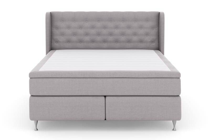 Select No 4 Komplet Sengepakke 180x200 Fast - Lysegrå/Sølv - Møbler - Senge - Komplet sengepakke