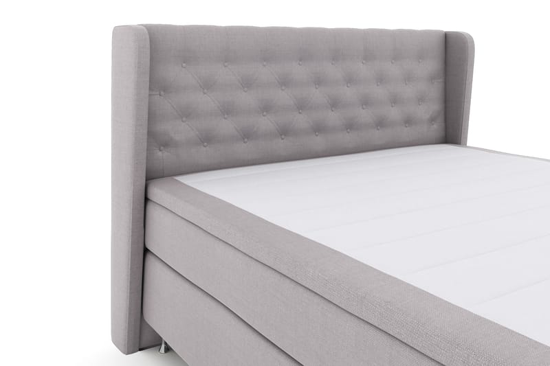 Select No 4 Komplet Sengepakke 180x200 Fast - Lysegrå/Sølv - Møbler - Senge - Komplet sengepakke
