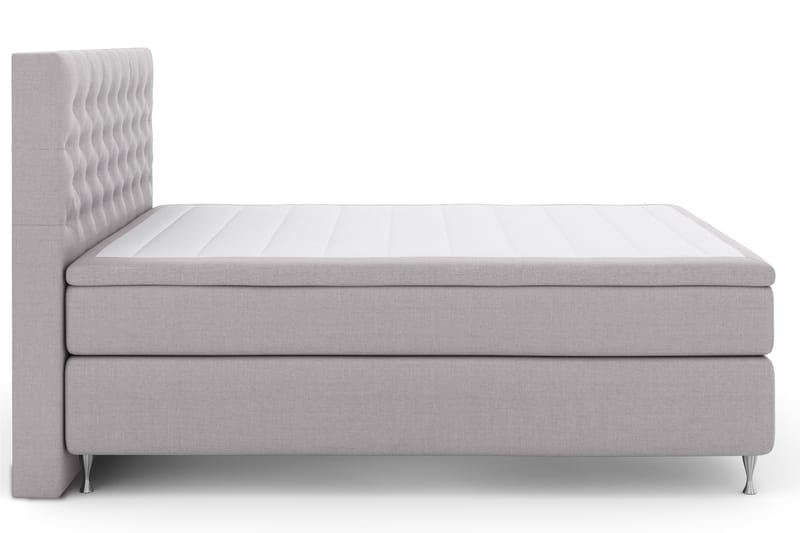 Select No 4 Komplet Sengepakke 180x200 Fast - Lysegrå/Sølv - Møbler - Senge - Komplet sengepakke