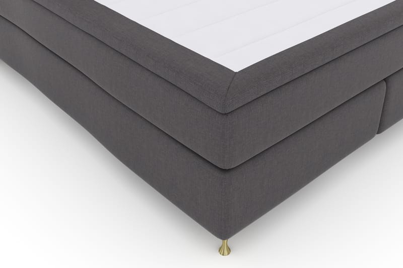 Select No 4 Komplet Sengepakke 180x200 Fast - Mørkegrå/Guld - Møbler - Senge - Komplet sengepakke