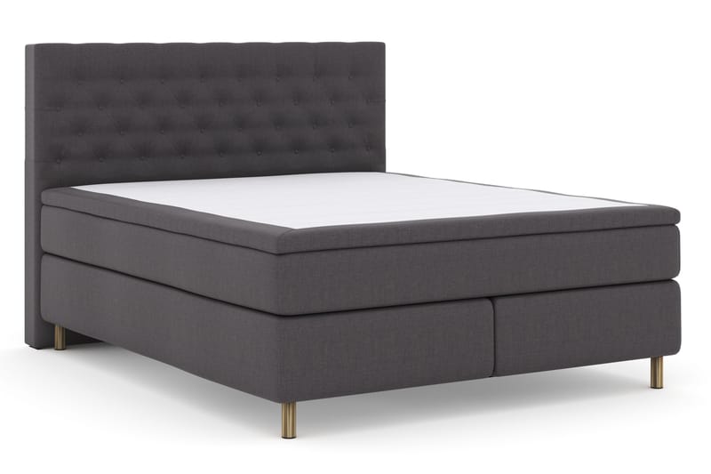 Select No 4 Komplet Sengepakke 180x200 Fast - Mørkegrå/Kobber - Møbler - Senge - Kontinentalsenge