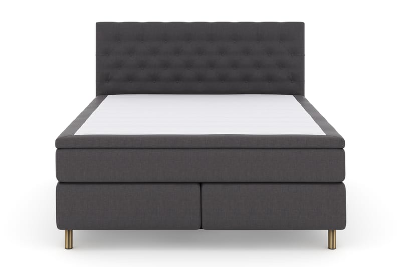 Select No 4 Komplet Sengepakke 180x200 Fast - Mørkegrå/Kobber - Møbler - Senge - Komplet sengepakke