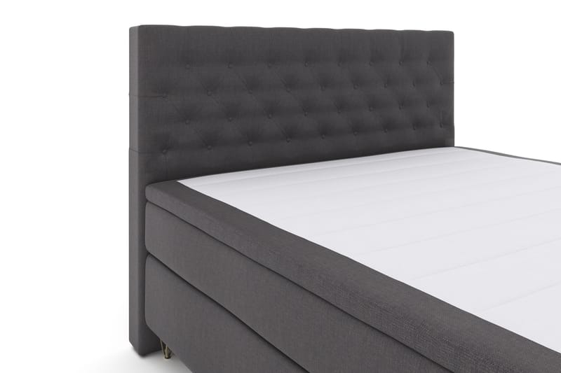 Select No 4 Komplet Sengepakke 180x200 Fast - Mørkegrå/Metal V-form - Møbler - Senge - Komplet sengepakke