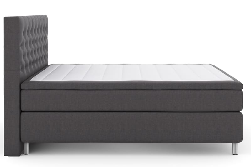 Select No 4 Komplet Sengepakke 180x200 Fast - Mørkegrå/Metal - Møbler - Senge - Komplet sengepakke