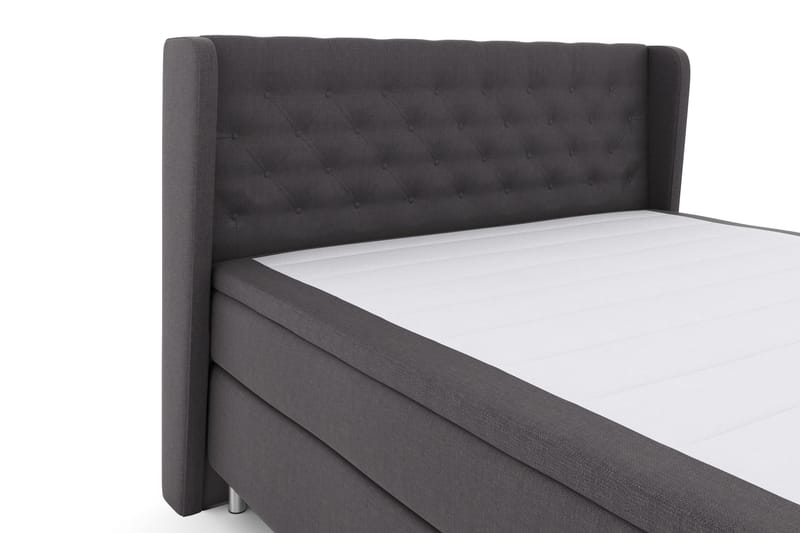 Select No 4 Komplet Sengepakke 180x200 Fast - Mørkegrå/Metal - Møbler - Senge - Kontinentalsenge