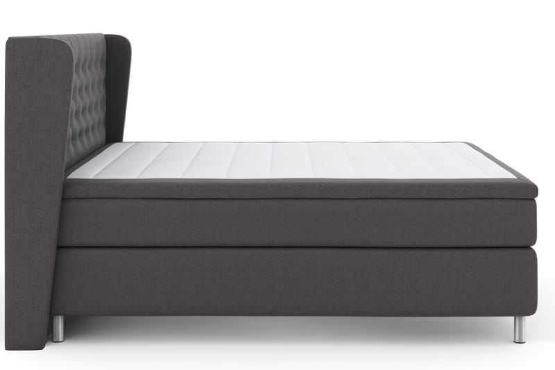 Select No 4 Komplet Sengepakke 180x200 Fast - Mørkegrå/Metal - Møbler - Senge - Kontinentalsenge