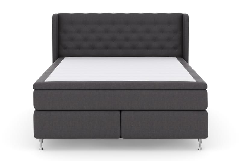 Select No 4 Komplet Sengepakke 180x200 Fast - Mørkegrå/Sølv - Møbler - Senge - Komplet sengepakke