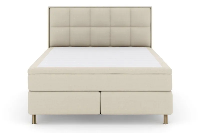 Select No 4 Komplet Sengepakke 180x200 Fast/Medium - Beige/Kobber - Møbler - Senge - Kontinentalsenge