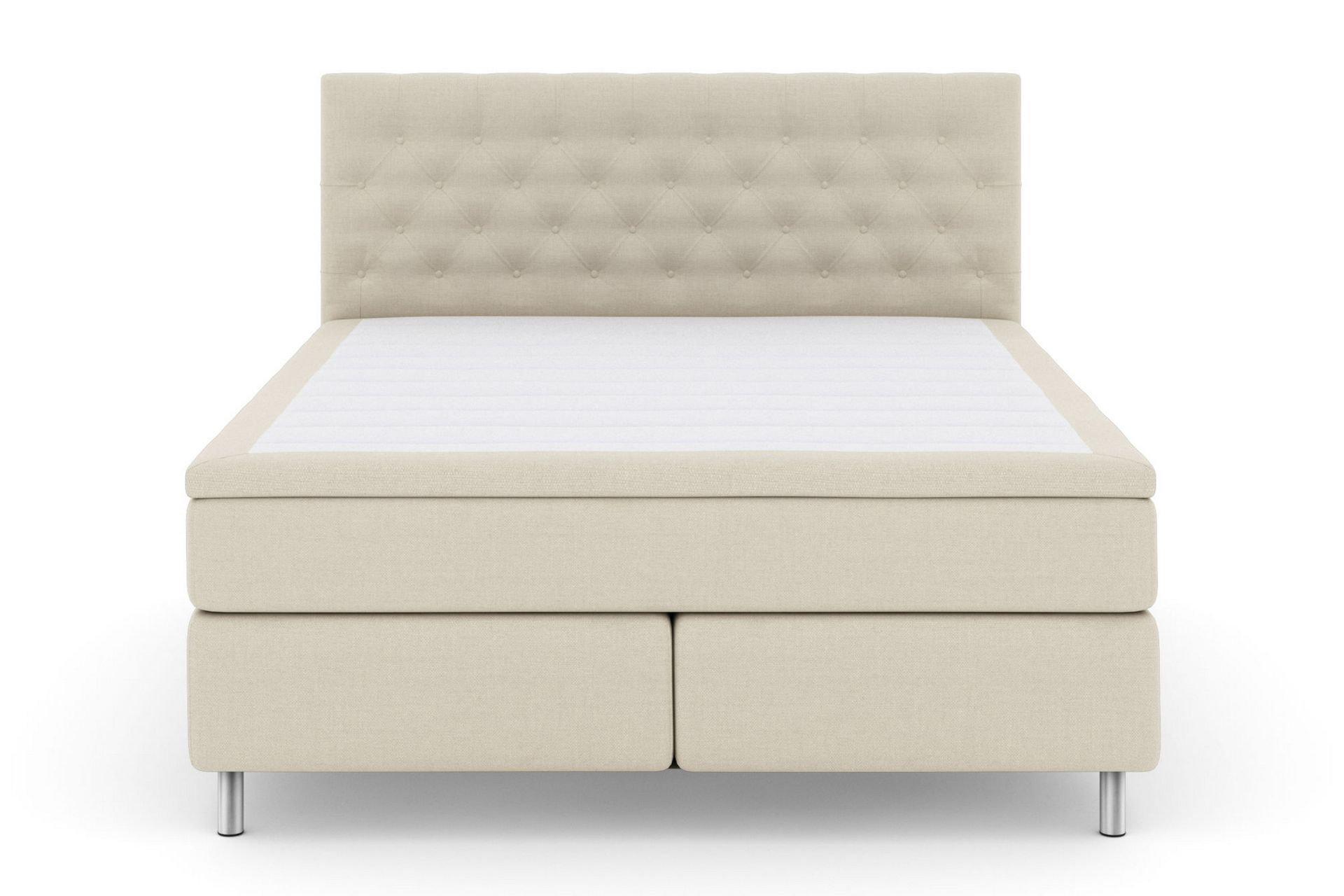 Select No 4 Komplet Sengepakke 180x200 Fast/Medium - Beige/Metal - Møbler - Senge - Komplet sengepakke