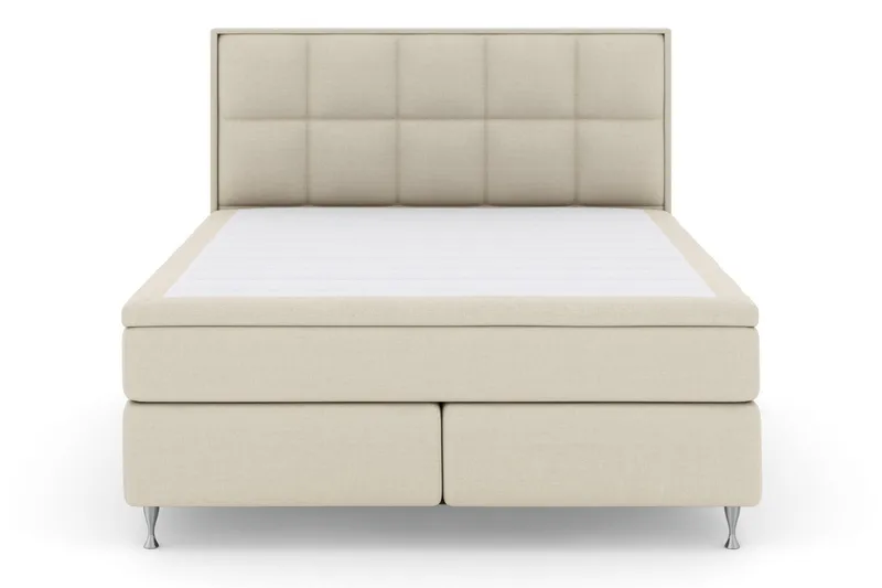 Select No 4 Komplet Sengepakke 180x200 Fast/Medium - Beige/Sølv - Møbler - Senge - Kontinentalsenge