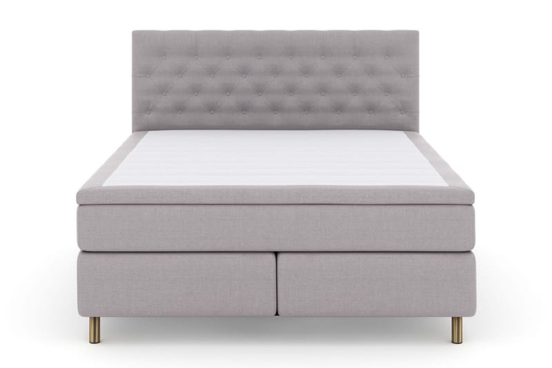 Select No 4 Komplet Sengepakke 180x200 Fast/Medium - Lysegrå/Kobber - Møbler - Senge - Kontinentalsenge