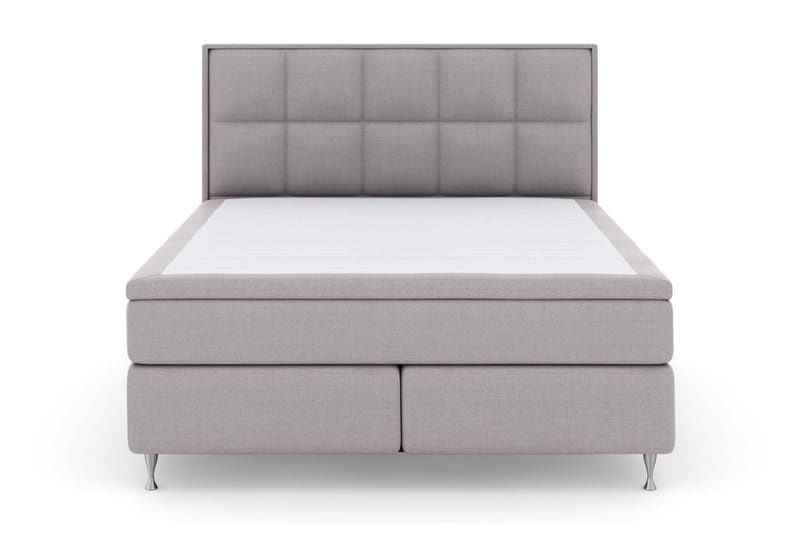 Select No 4 Komplet Sengepakke 180x200 Fast/Medium - Lysegrå/Sølv - Møbler - Senge - Kontinentalsenge