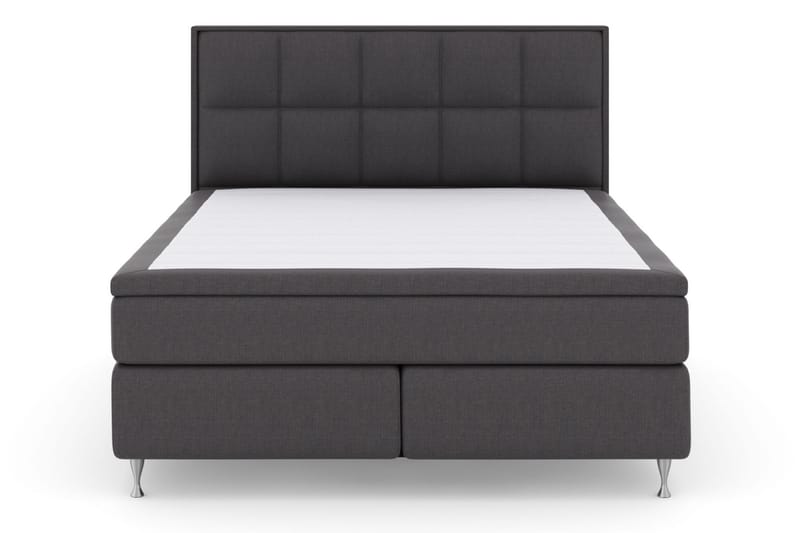 Select No 4 Komplet Sengepakke 180x200 Fast/Medium - Mørkegrå/Sølv - Møbler - Senge - Komplet sengepakke