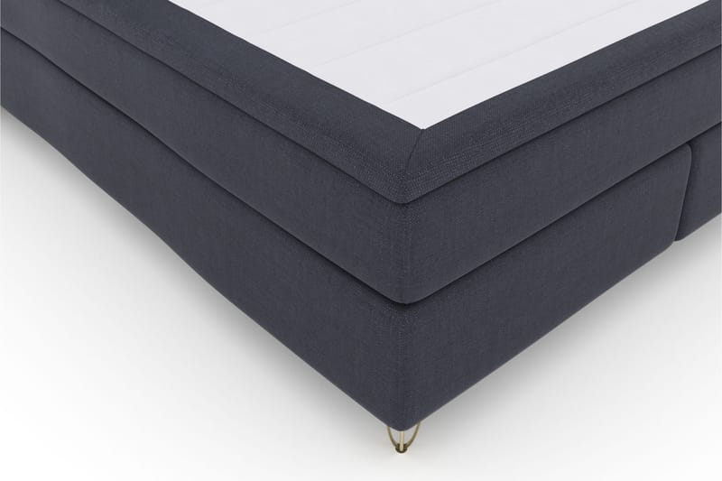 Select No 4 Komplet Sengepakke 180x200 Medium - Blå/Metal V-form - Komplet sengepakke - Kontinentalsenge - Dobbeltsenge