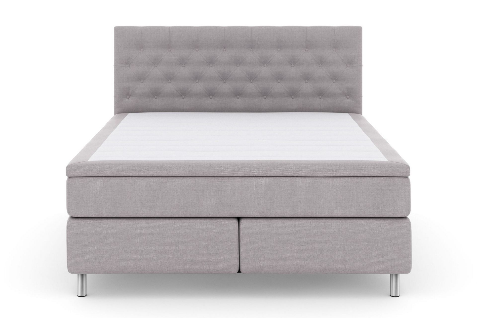 Select No 4 Komplet Sengepakke 180x200 Medium - Lysegrå/Metal - Møbler - Senge - Komplet sengepakke