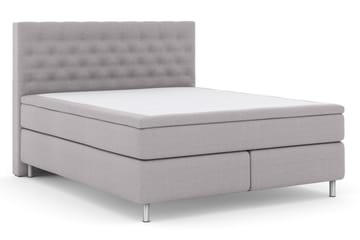 Select No 4 Komplet Sengepakke 180x200 Medium - Lysegrå/Metal - Møbler - Senge - Komplet sengepakke