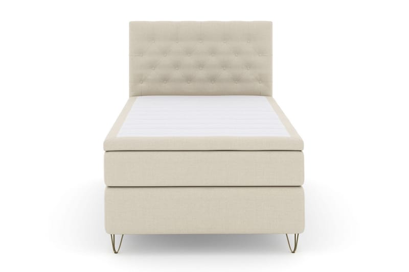 Select No 4 Kontinentalseng 120x200 hård, Beige/metal V-Form