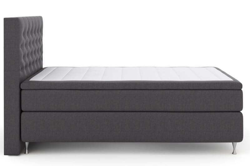 Select No 4 Kontinentalseng 140x200 hård/Medium - mørkegrå/sølv - Møbler - Senge - Kontinentalsenge