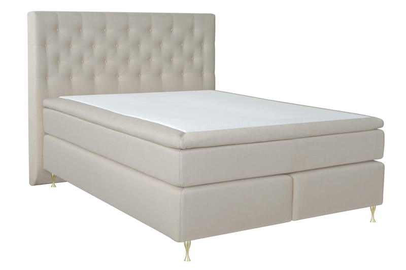 Select No 4 Kontinentalseng 180x200 hård - Beige/Guld - Møbler - Senge - Kontinentalsenge