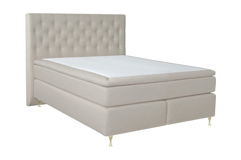 Select No 4 Kontinentalseng 180x200 hård/Medium - Beige/Guld - Møbler - Senge - Kontinentalsenge