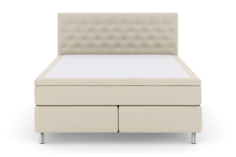 Select No 4 Kontinentalseng 180x200 hård/Medium - Beige/metal - Møbler - Senge - Kontinentalsenge
