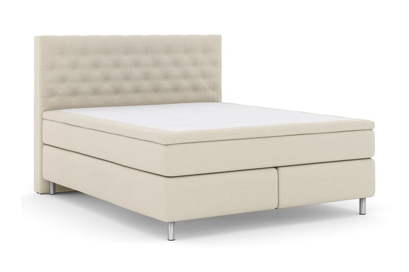 Select No 4 Kontinentalseng 180x200 hård/Medium - Beige/metal - Møbler - Senge - Kontinentalsenge