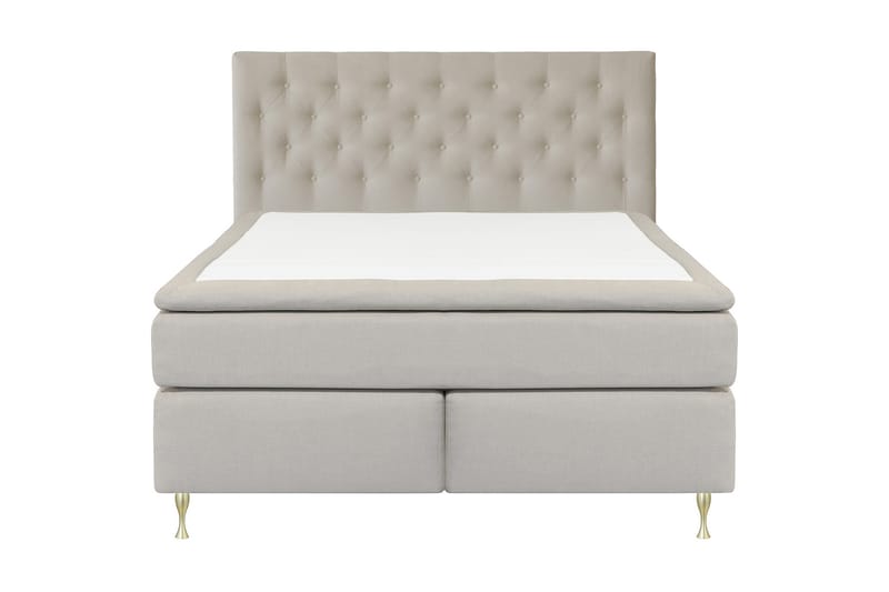 Select No 4 Kontinentalseng 210x210 hård - Beige/Guld - Møbler - Senge - Kontinentalsenge
