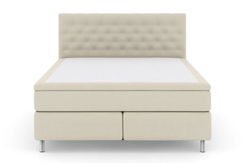 Select No 4 Kontinentalseng 210x210 hård/Medium - Beige/metal - Møbler - Senge - Kontinentalsenge