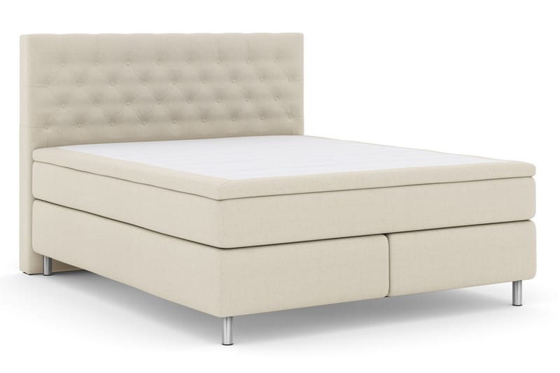 Select No 4 Kontinentalseng 210x210 Medium - Beige/metal - Møbler - Senge - Kontinentalsenge