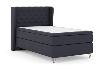 Select No 5 Komplet Sengepakke 120x200 Fast Latex - Blå/Metal V-form - Møbler - Senge - Komplet sengepakke