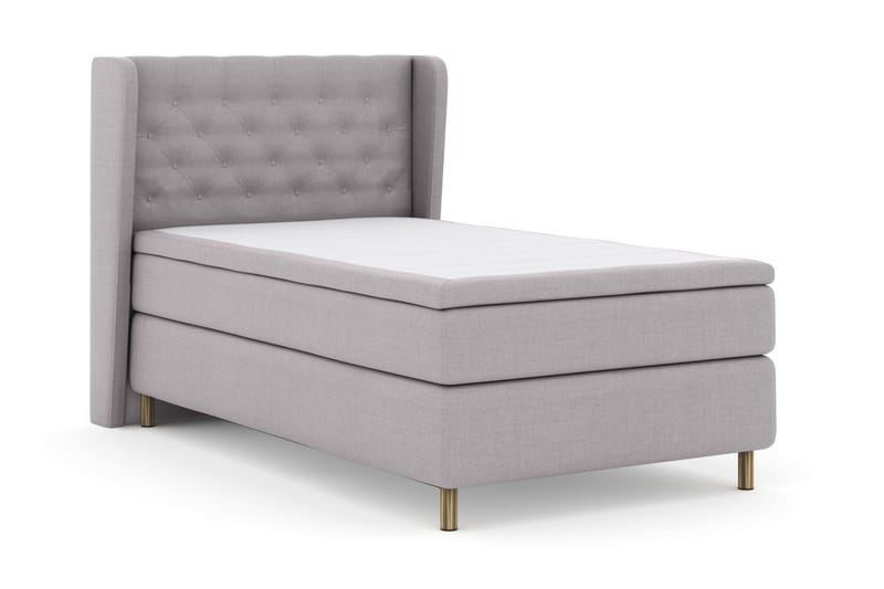 Select No 5 Komplet Sengepakke 120x200 Fast Latex - Lysegrå/Kobber - Møbler - Senge - Kontinentalsenge