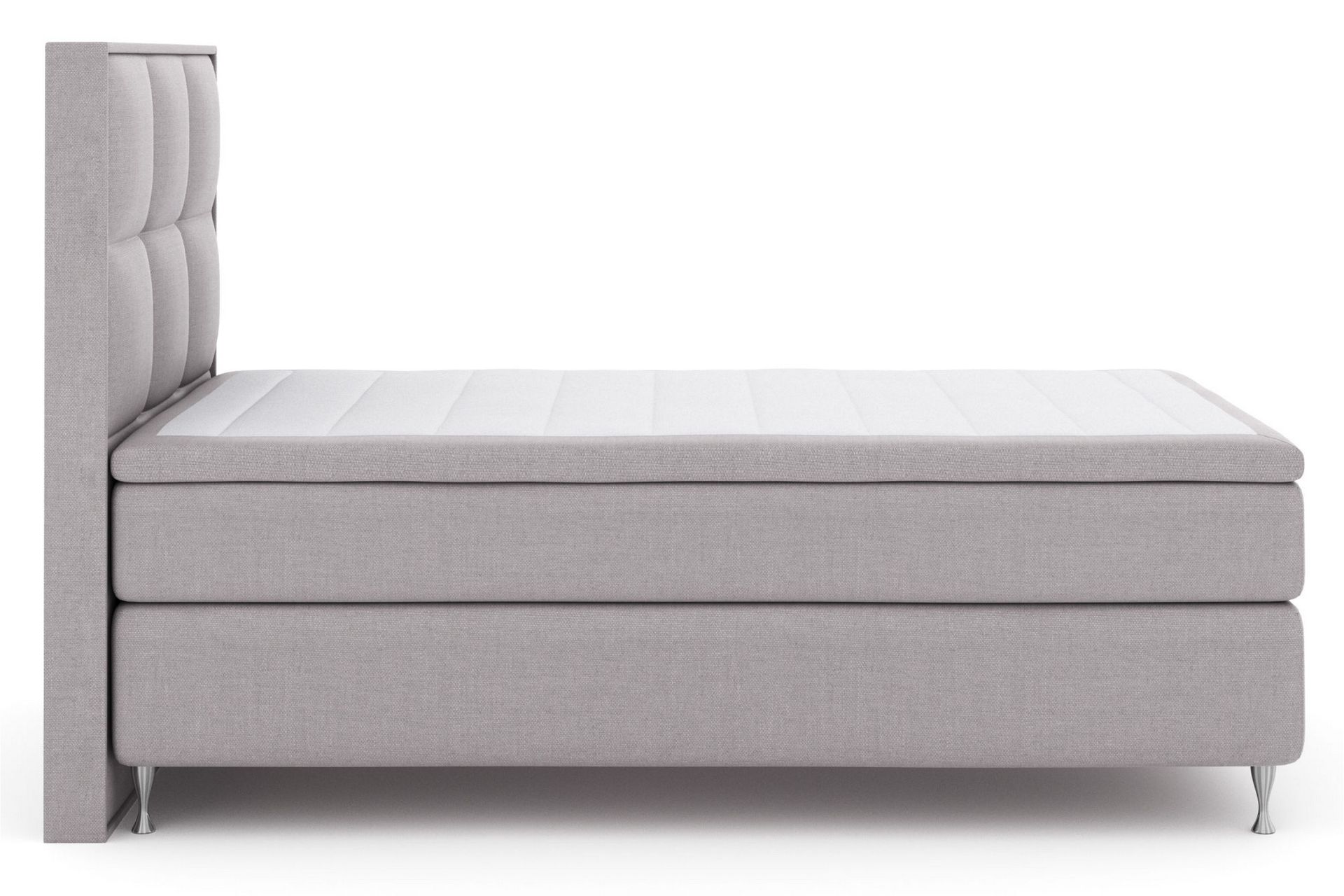 Select No 5 Komplet Sengepakke 120x200 Fast Latex - Lysegrå/Sølv - Møbler - Senge - Komplet sengepakke