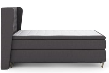 Select No 5 Komplet Sengepakke 120x200 Fast Latex - Mørkegrå/Metal V-form - Møbler - Senge - Komplet sengepakke