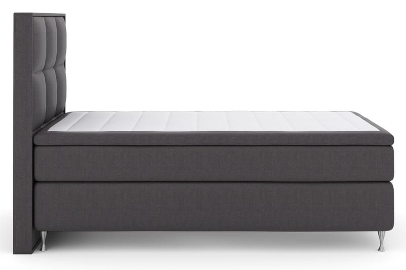 Select No 5 Komplet Sengepakke 120x200 Fast Latex - Mørkegrå/Sølv - Møbler - Senge - Komplet sengepakke