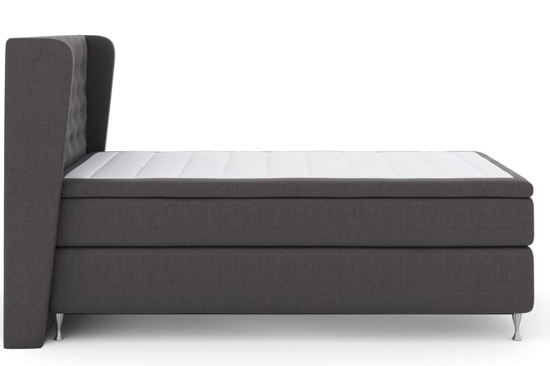 Select No 5 Komplet Sengepakke 120x200 Fast Latex - Mørkegrå/Sølv - Møbler - Senge - Komplet sengepakke